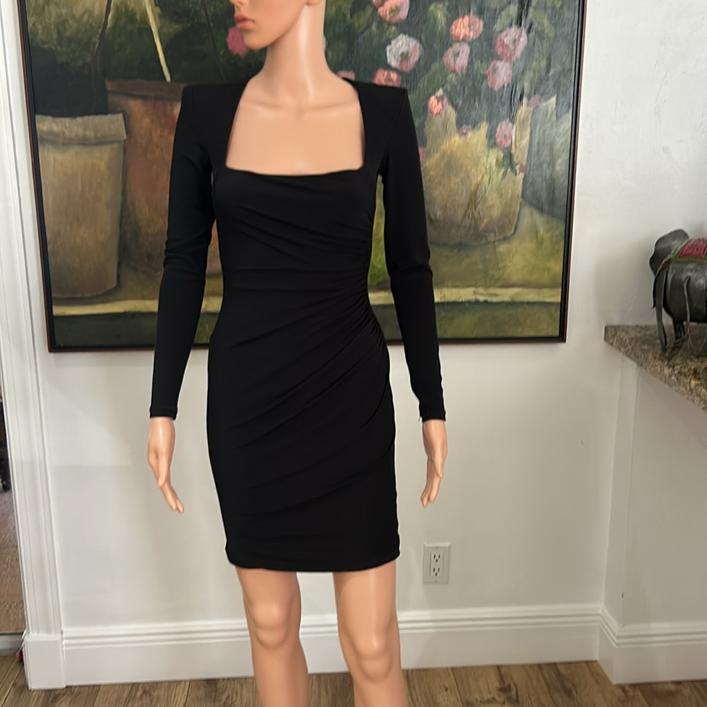 Nookie Back Bodycon Dress With Ruching